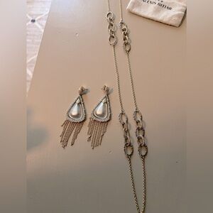 Alexis Bittar necklace and earrings